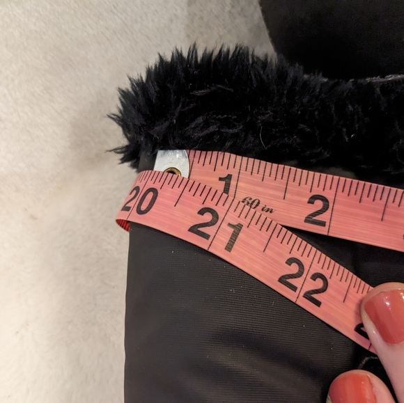 Faux Fur Lined Cold Weather Snow Boots Black Size 11 12WW Wide Width - Picture 12 of 16